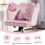 Armless Desk Chair Home Office Chair w/ Wide Seat Tilt Function