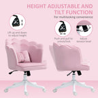 Armless Desk Chair Home Office Chair w/ Wide Seat Tilt Function