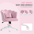 Armless Desk Chair Home Office Chair w/ Wide Seat Tilt Function