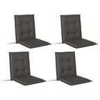 Set of 4 Garden Chair Cushions, Outdoor Seat Pads