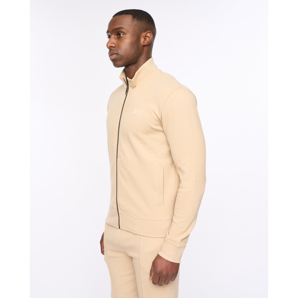 Hannings Zip Thru Hoodie Stone