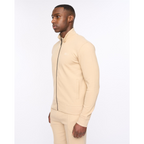 Hannings Zip Thru Hoodie Stone
