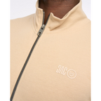 Hannings Zip Thru Hoodie Stone