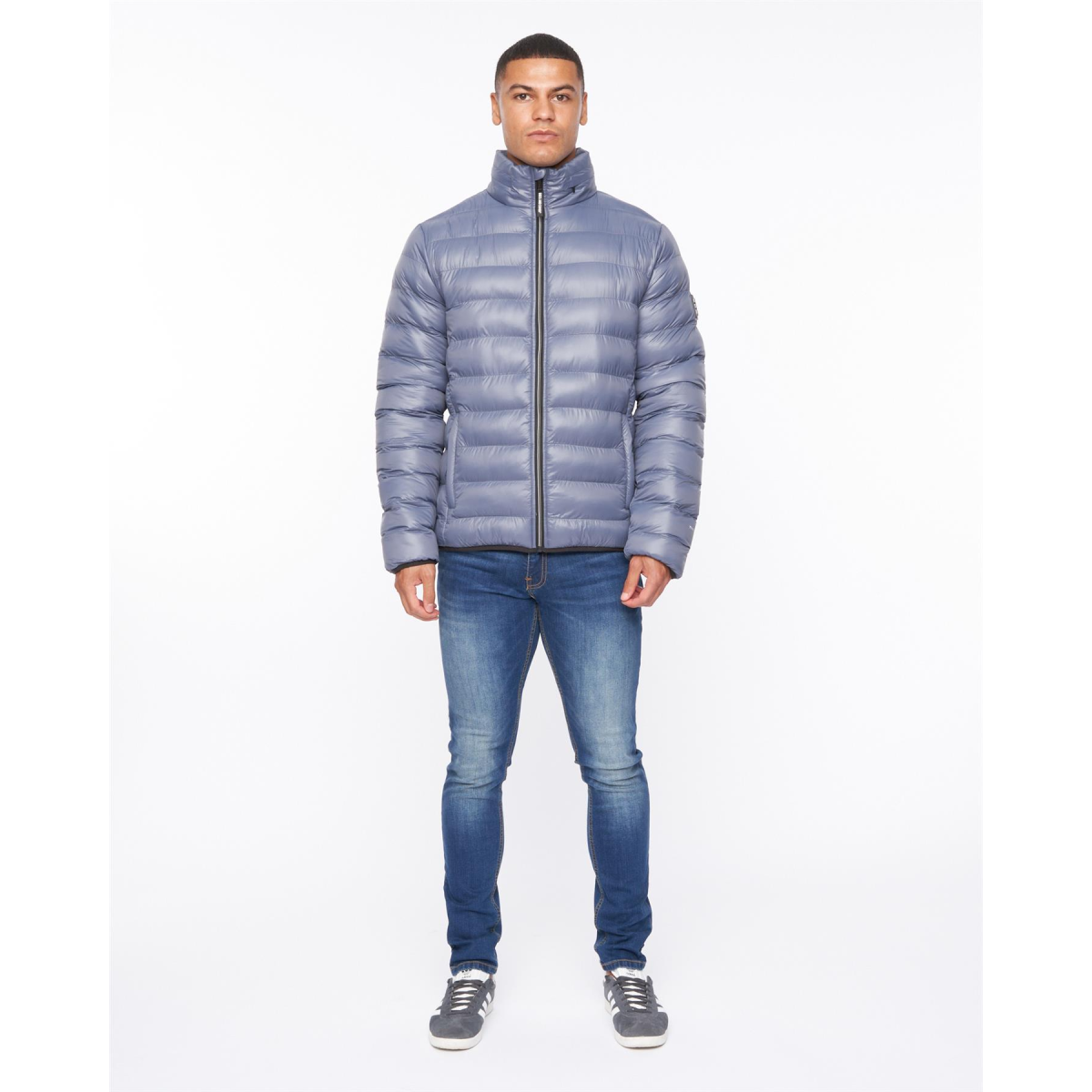 Shemmy Two Quilted Jacket Denim Blue