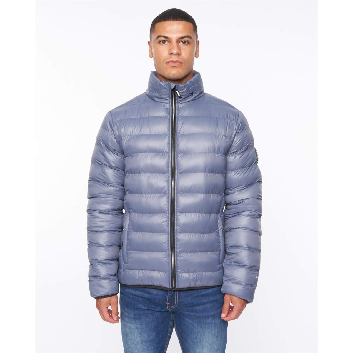 Shemmy Two Quilted Jacket Denim Blue