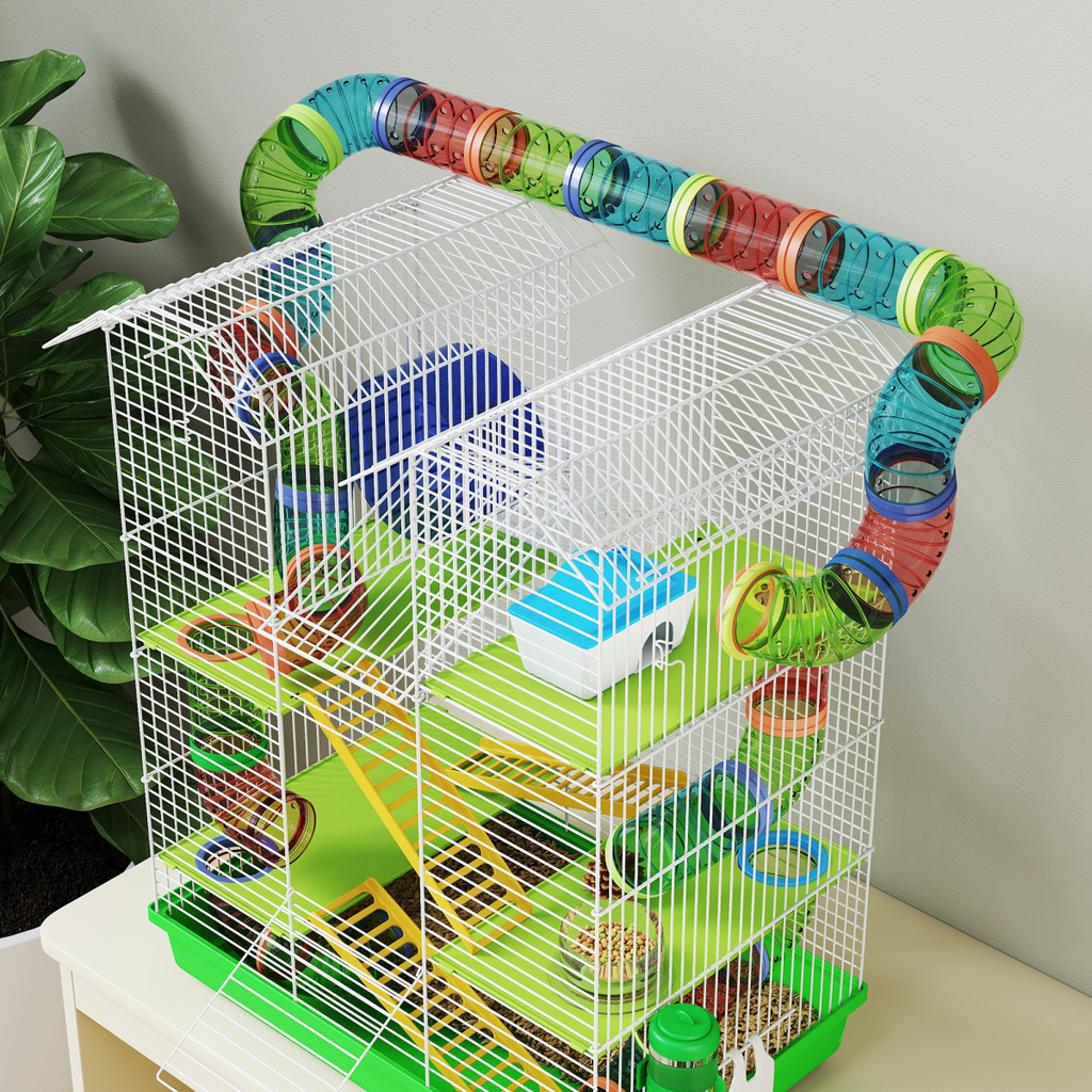 5 Tiers Hamster Cage Animal Travel Carrier Habitat