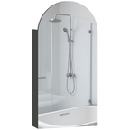 Bathroom Mirror Cabinet with Adjustable Glass Shelves