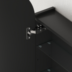 Bathroom Mirror Cabinet with Adjustable Glass Shelves