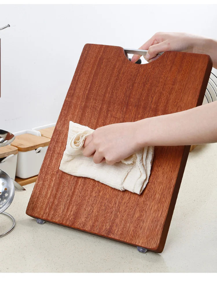 Solid Wood Rectangular Cutting Board – Eco-Friendly, Great for Chopping Fruit, Vegetables, and Everyday Kitchen Preparation