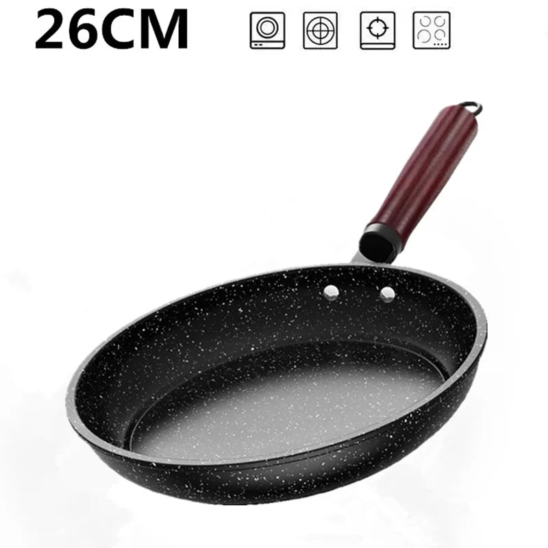 Non-Stick Frying Pan – Skillet for Eggs, Pancakes, Meat, Fish, Searing, Sautéing &amp; Everyday Cooking, Gas & Induction Compatible, Available in 24cm, 26cm & 28cm with Optional Lid 26cm