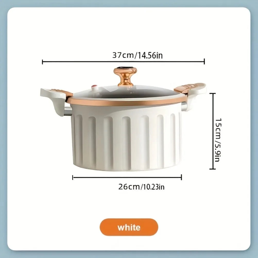 Enamel Stew Pot with Double Handles | Gas & Induction | 2 Colours