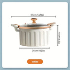 Enamel Stew Pot with Double Handles | Gas & Induction | 2 Colours