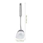 Stainless Steel Kitchen Utensils Set – Includes Wok Spatula (Turner) & Skimmer, Ladle, Heat-Resistant for Everyday Cooking Convenience
