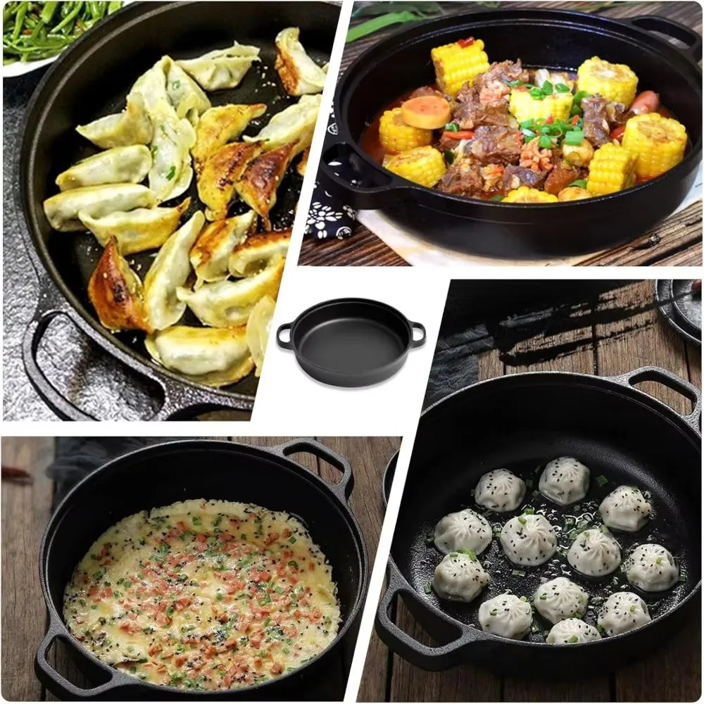 Cast Iron Pan with Dual Handles