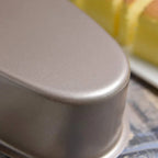 Oval Non-Stick Aluminium Baking Pan | Bread Loaf & Cheesecake Tin | 23x11x5.5cm | 2 Colours