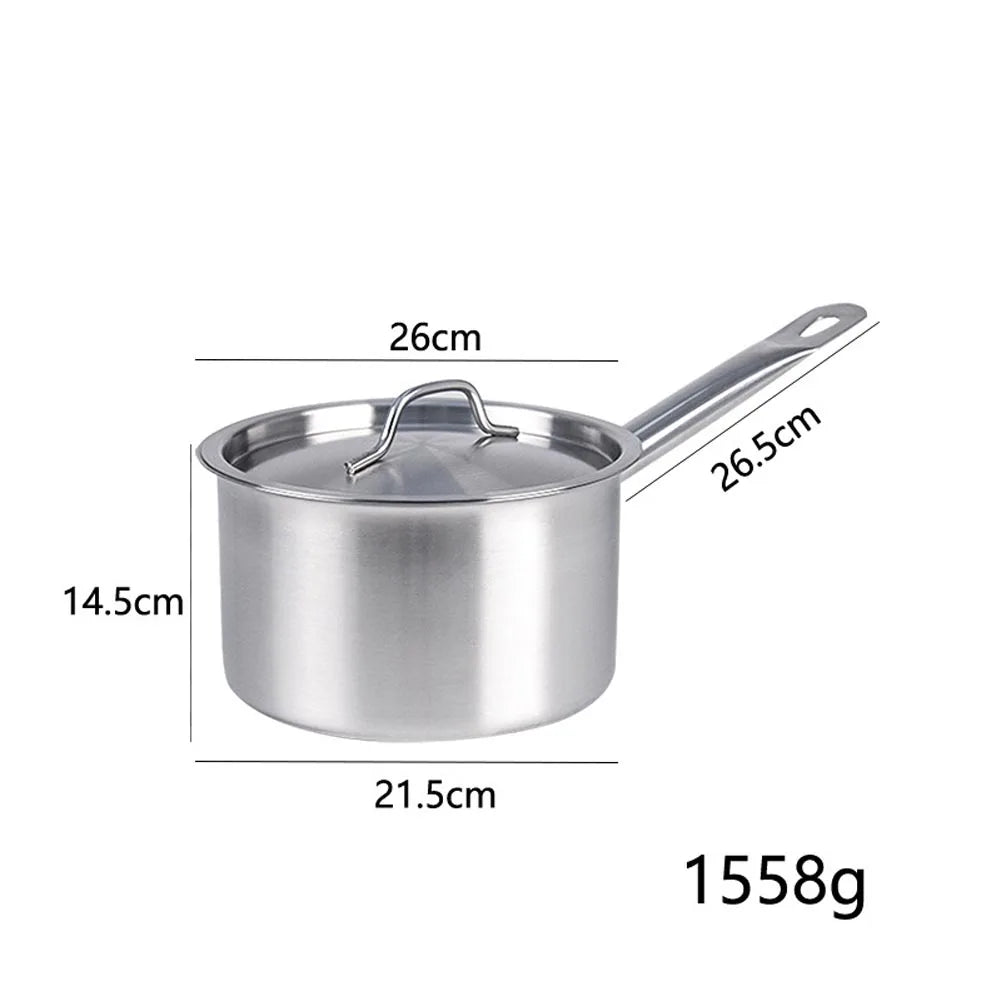 Stainless Steel Saucepan with Lid - Available sizes: 16cm, 18cm, 20cm, 22cm, 24cm 24cm China Mainland