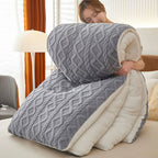 Double-Sided Lamb Wool Weighted Blanket | Anti-Pilling | 4 Sizes | 7 Colours