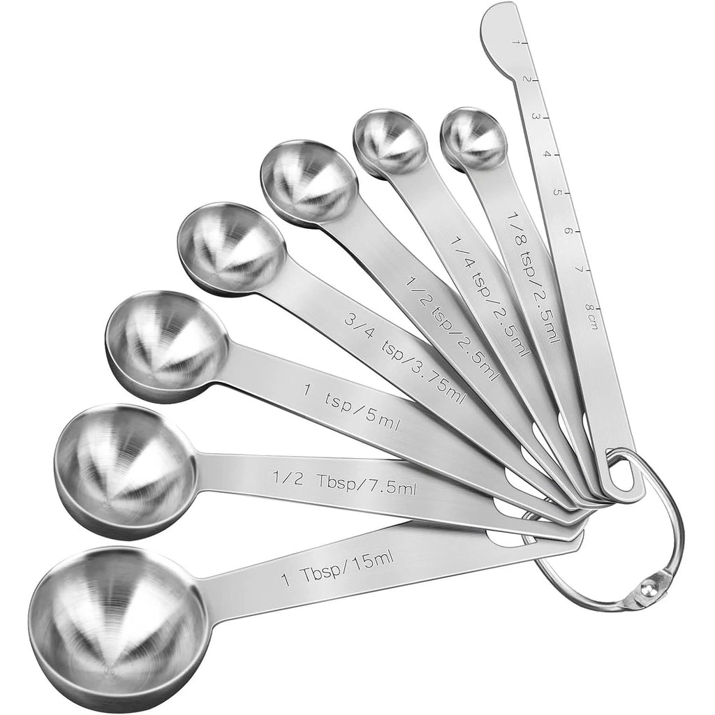 Stainless Steel Measuring Spoons Set of 8 8pcs 1 set China Mainland