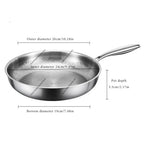 Titanium Coated Stainless Steel Skillet 26cm