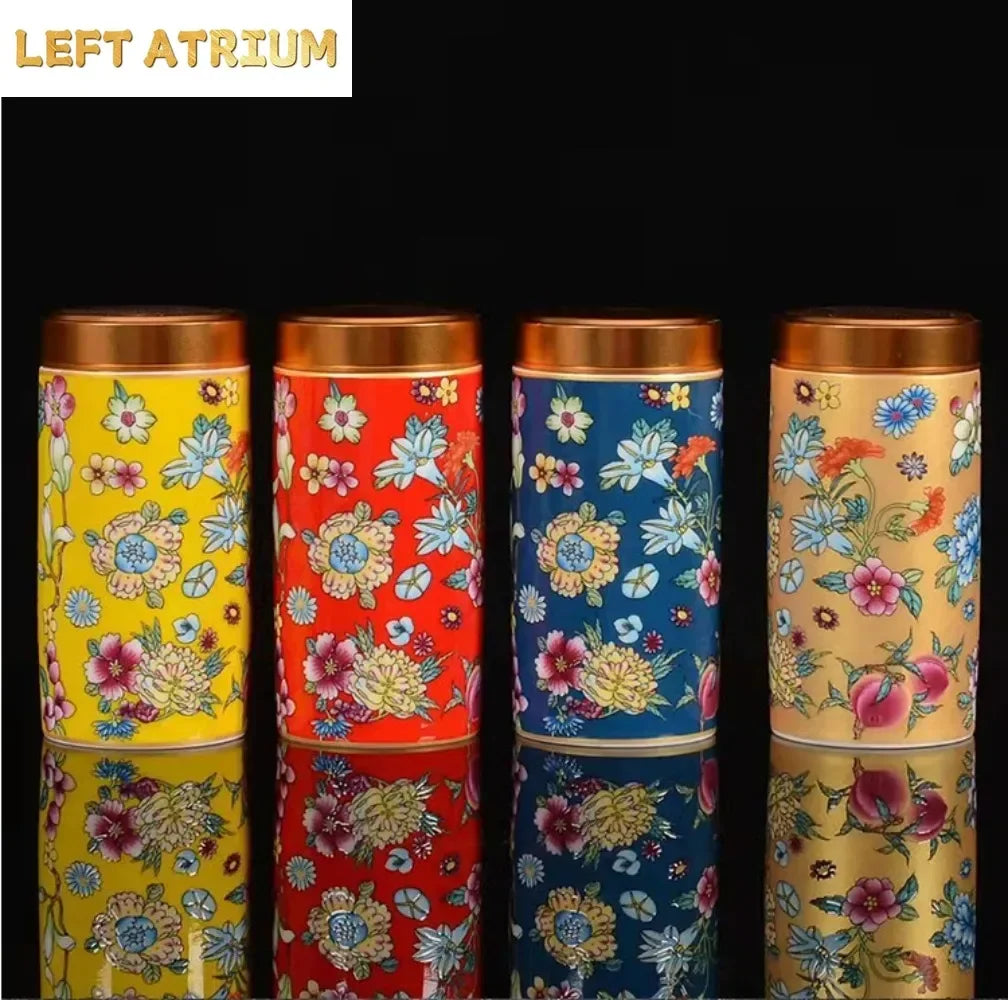 Ceramic Tea Canister & Storage Jar with Lid | Sealed | Multiple Colours