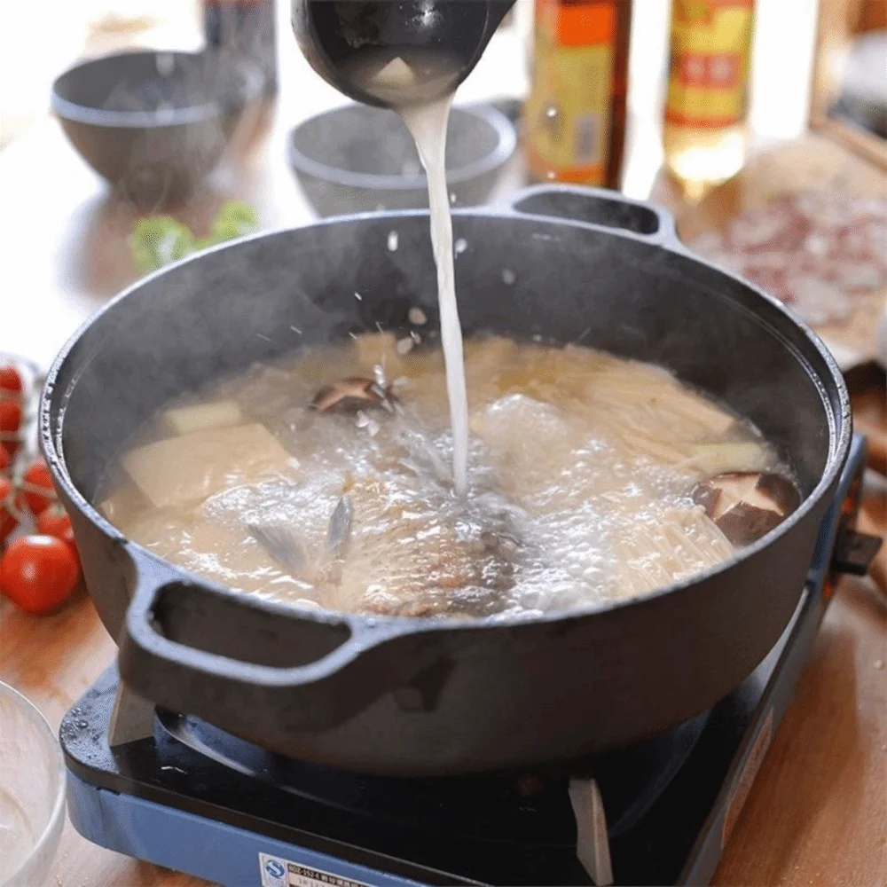 Cast Iron Pan with Dual Handles