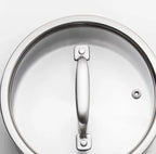 Stainless Steel Saucepan with Heat-Resistant Handle
