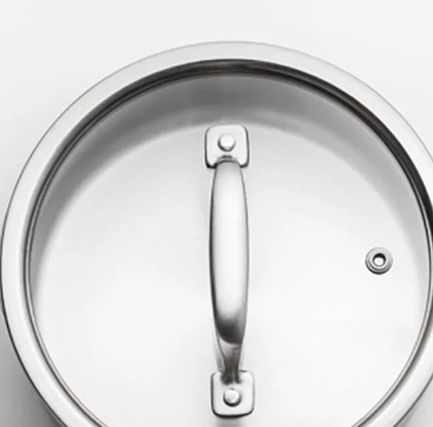 Stainless Steel Saucepan with Heat-Resistant Handle