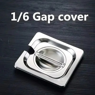 304 Stainless Steel Gastronorm GN Food Pans with Lids – 1/9, 1/6, 1/4, 1/3 & 1/2 Sizes for Buffet, Chafing & Catering 1-6 cover 17.6x17cm 1