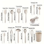 22-Piece Silicone Cooking Utensils Set with Holder – Heat Resistant, Non-Stick Safe & Dishwasher Safe
