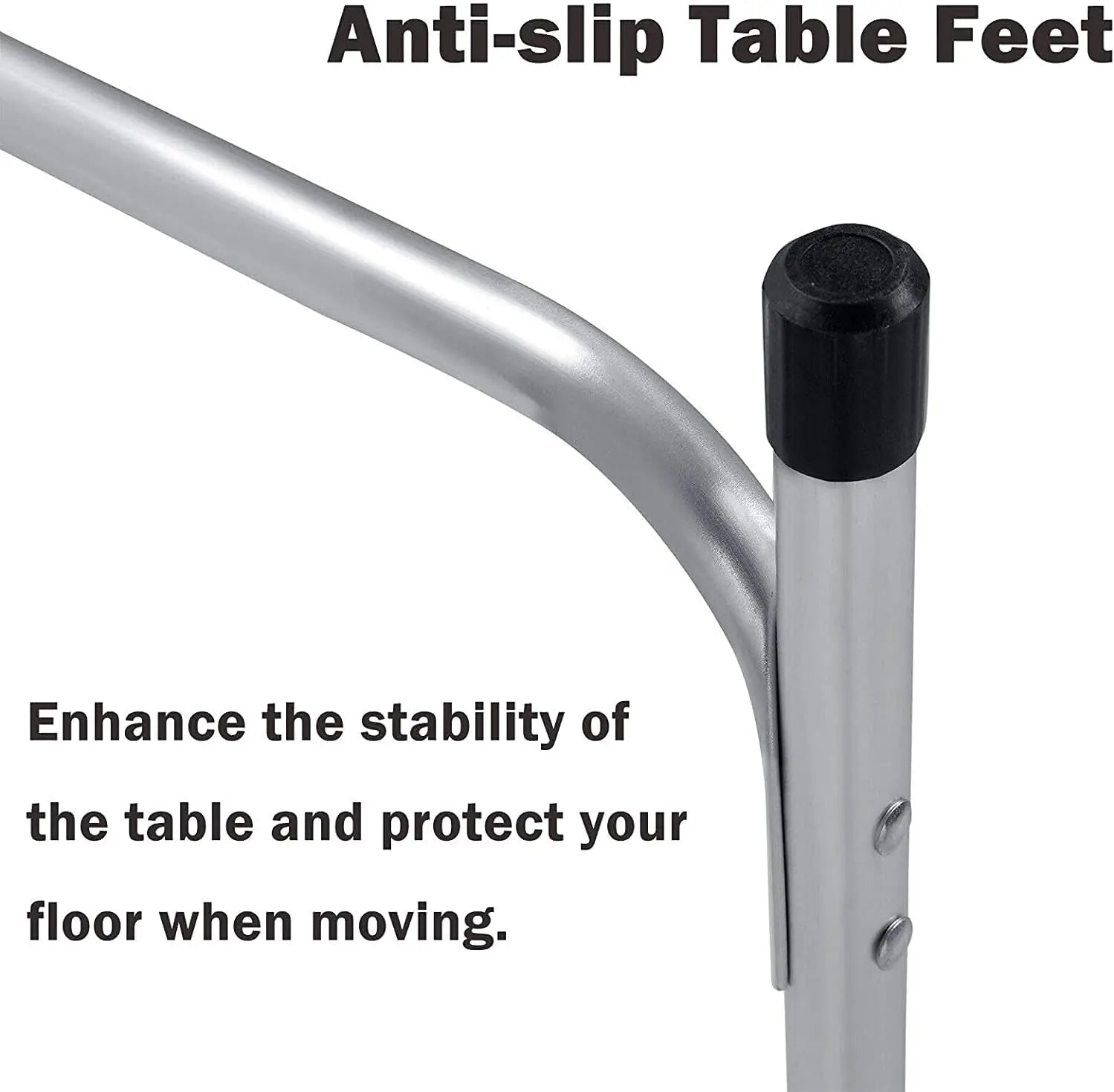 4ft Aluminium Folding Camping Table | 3 Height Settings | 120x60cm