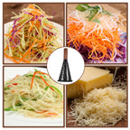 Stainless Steel Cone Grater with Wood Handle