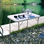 Adjustable Height Folding Table | Aluminium & MDF | 9 Size Options | Indoor & Outdoor