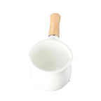Mini Enamel Milk Pan with Wooden Handle | 500ml | 3 Colours
