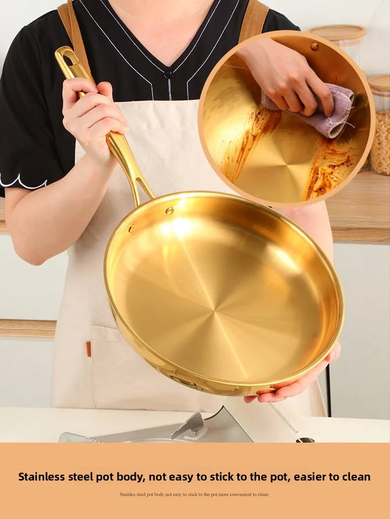 304 Stainless Steel Skillet 28cm