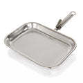 Perforated Stainless Steel Grill Basket with Detachable Handle – Rectangular BBQ Tray for Grilling Vegetables, Fish, and Meat, Ideal for Outdoor Cooking, Food-Grade Stainless Steel, Anti-Rust, Multi-Use, Easy Cleaning Grill Basket