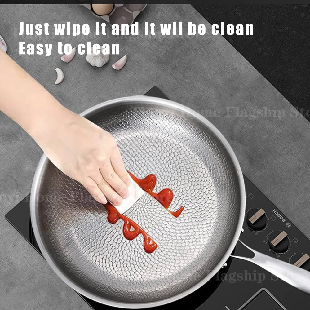 Titanium Coated Stainless Steel Skillet
