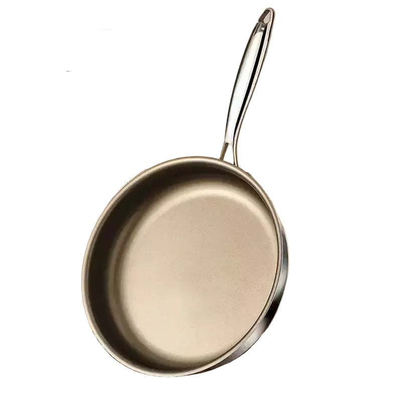 304 Stainless Steel Uncoated Skillet - Available in 22cm, 24cm, 26cm, 28cm & 30cm