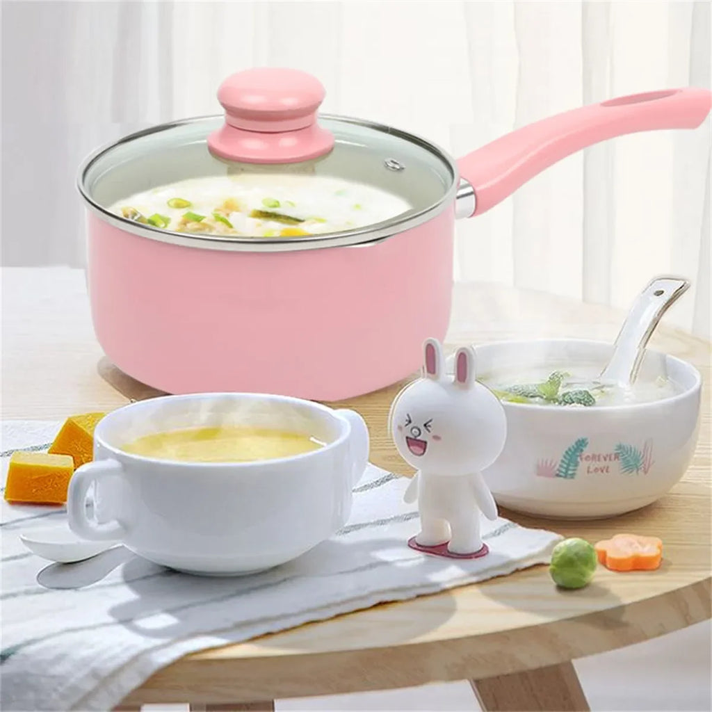 Non-Stick Aluminium Saucepan with Lid – Induction & Gas Compatible, Available in 1.4L & 2.2L