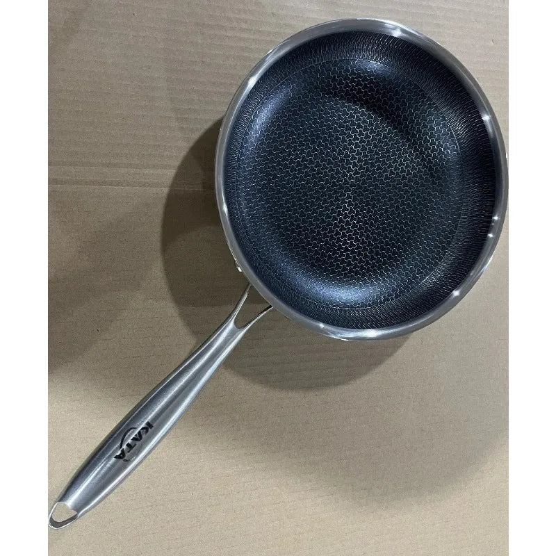 304 Stainless Steel Honeycomb Skillet