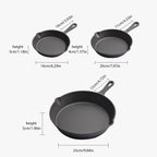 Cast Iron Pan Set – 3 Piece Non-Stick