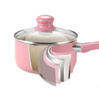 Non-Stick Aluminium Saucepan with Lid – Induction & Gas Compatible, Available in 1.4L & 2.2L