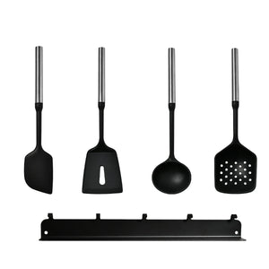 4 Utensils + Wall-Mounted Rack (Set B)