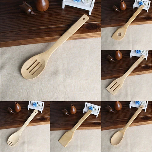 Bamboo Kitchen Utensil Set — 6 Piece