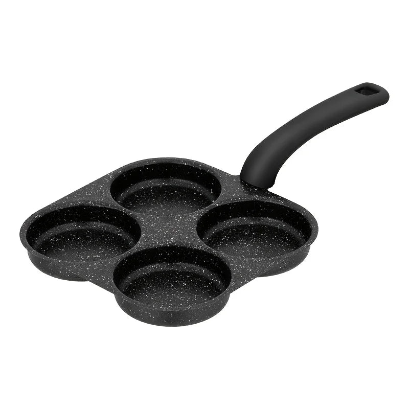 4-Cup Egg Frying Pan – Medical Stone Nonstick Coating, Gas & Induction Compatible, 20cm