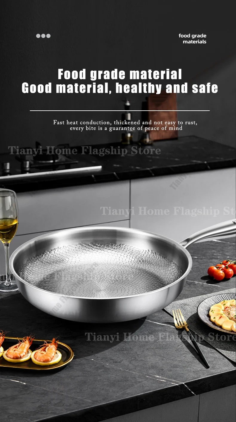 Titanium Coated Stainless Steel Skillet