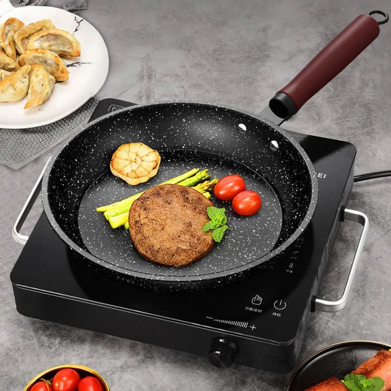 Non-Stick Frying Pan – Skillet for Eggs, Pancakes, Meat, Fish, Searing, Sautéing &amp; Everyday Cooking, Gas & Induction Compatible, Available in 24cm, 26cm & 28cm with Optional Lid