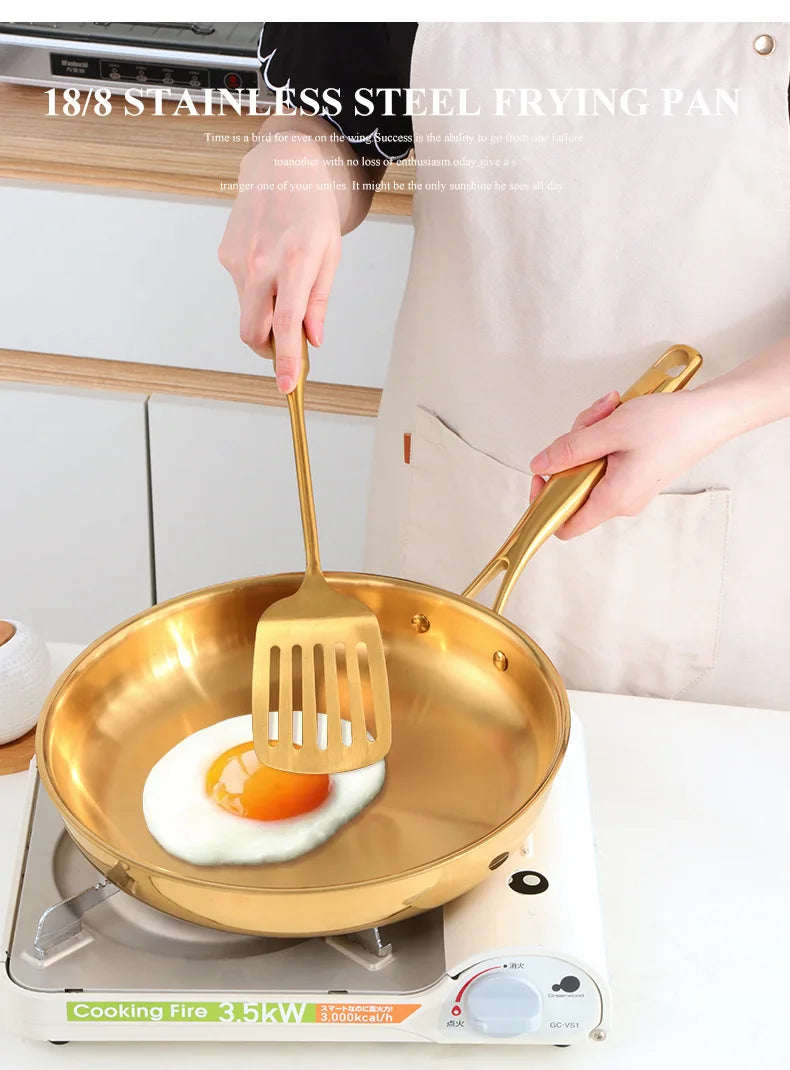 304 Stainless Steel Skillet 28cm