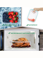 8-Piece Glass Food Storage Container Set with Lids – Microwave, Dishwasher & Fridge Safe, Meal Prep Rectangular Lunch Boxes