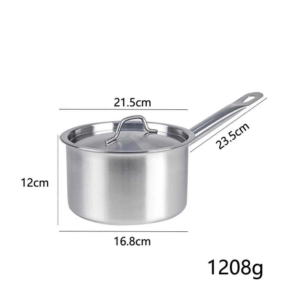 Stainless Steel Saucepan with Lid - Available sizes: 16cm, 18cm, 20cm, 22cm, 24cm 20cm China Mainland