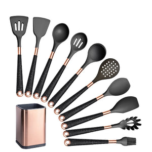 Black — 10 Piece Set with Holder